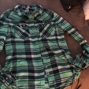 Stio flannel shirt green